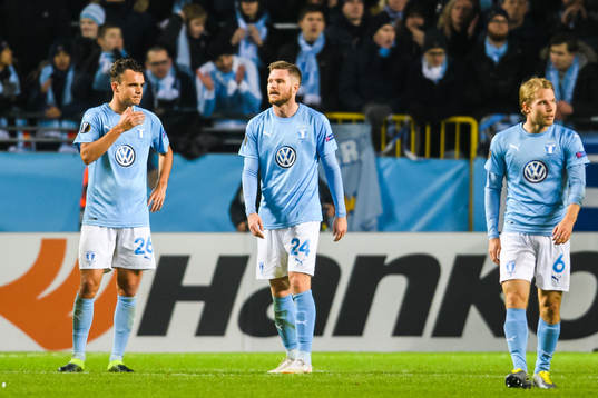 Andreas Vindheim, Lasse Nielsen and Oscar Lewicki of Malmö