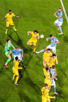 Markus Rosenberg of Malmö FF and David Luiz of Chelsea
