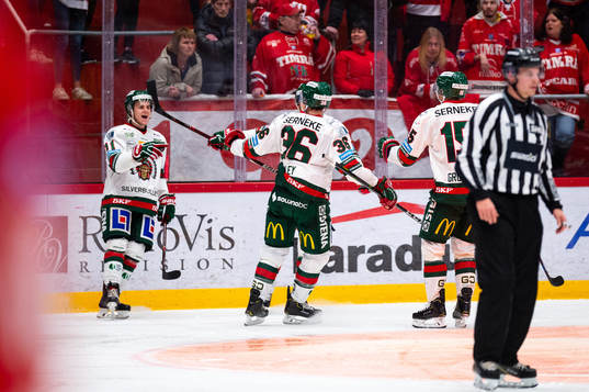 Frölundas Samuel Fagemo jublar