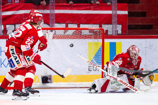 Timrås målvakt Niklas Svedberg släpper in 1-3