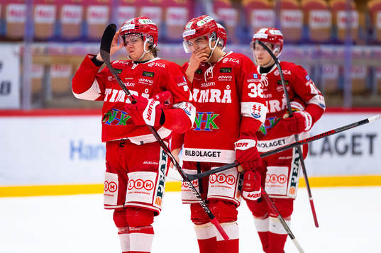 Timrås Marcus Hardegård och Jacob Olofsson deppar