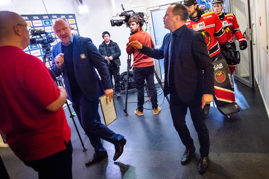 Luleås tränare Thomas Berglund och Malmö Redhawks