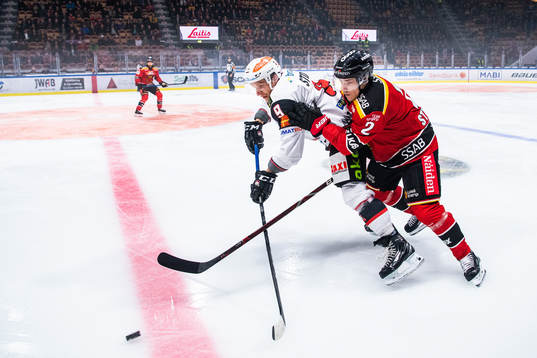 Malmö Redhawks Frederik Storm och Luleås Fredrik Styrman