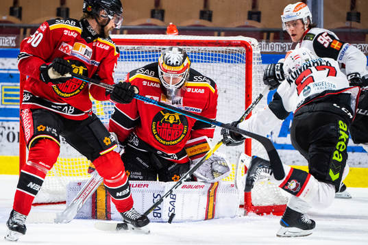 Luleås målvakt Joel Lassinantti och Malmö Redhawks