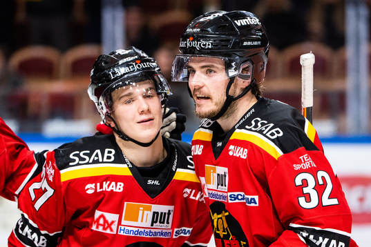 Luleås Nils Lundkvist och Oscar Engsund jublar