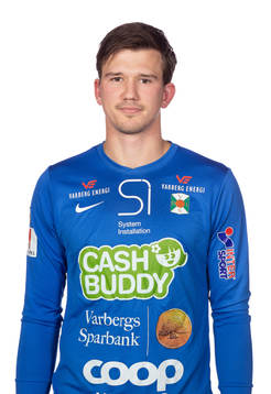 Varbergs målvakt August Strömberg