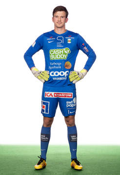 Varbergs målvakt August Strömberg