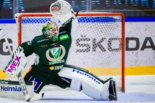 Färjestads målvakt Markus Svensson