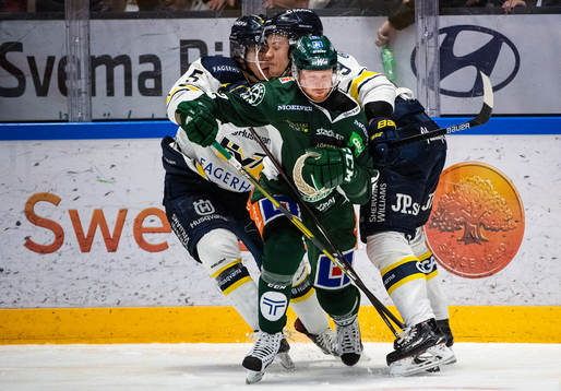 s Martin Fehérváry och Färjestads Alexander Reichenberg