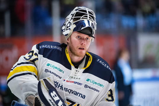 s målvakt Jonas Gunnarsson  deppar