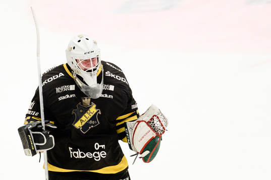 s målvakt Robin Wallin jublar