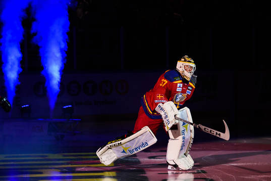 Malmö Redhawks målvakt Lars Volden gör entre