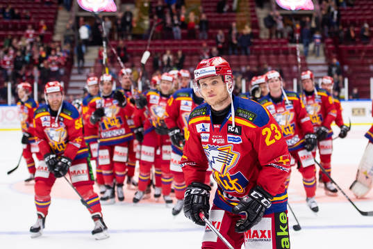 Malmö Redhawks Christoffer Forsberg jublar