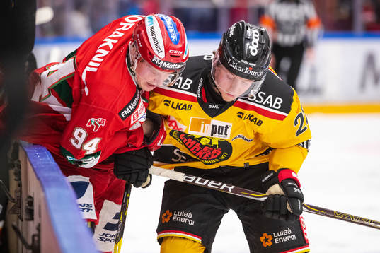 Moras Sebastian Hartmann och Luleås Jesper Sellgren
