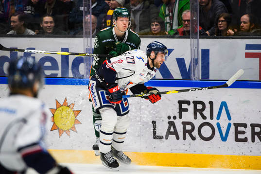 Färjestads Gustav Rydahl och Linköpings Dan Pettersson