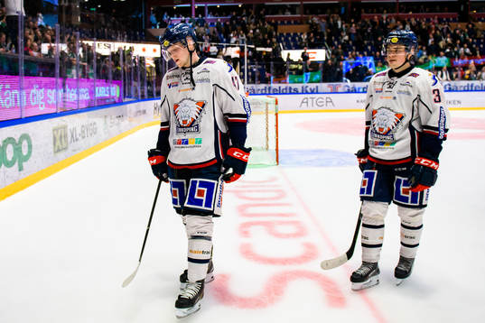 Linköpings Anton Karlsson och Filip Karlsson  deppar