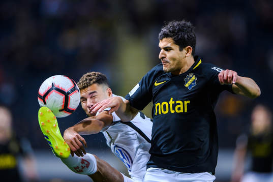 s Tarik Elyounoussi och Jönköpings Alexander Jallow