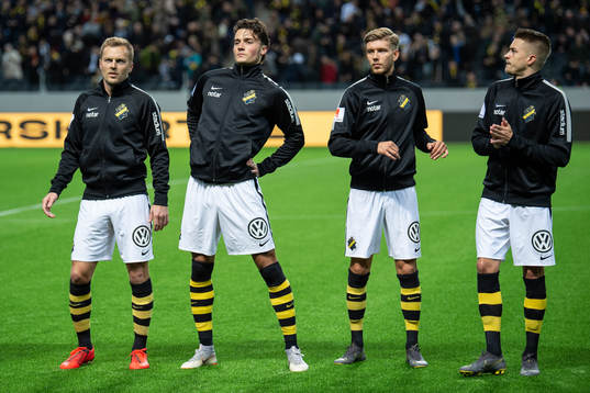 s Sebastian Larsson (v), Daniel Granli, Anton Saletros och