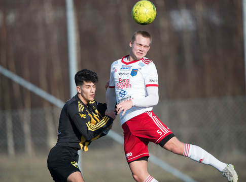 IFK Hässleholms Mustafa Oweid i träningsmatchen mellan