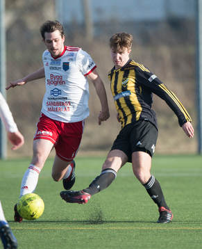 IFK Hässleholms Isak Olsson i träningsmatchen mellan IFK