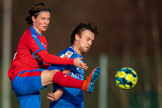 Helsingborgs Max Svensson och Trelleborgs Jakob Glasberg