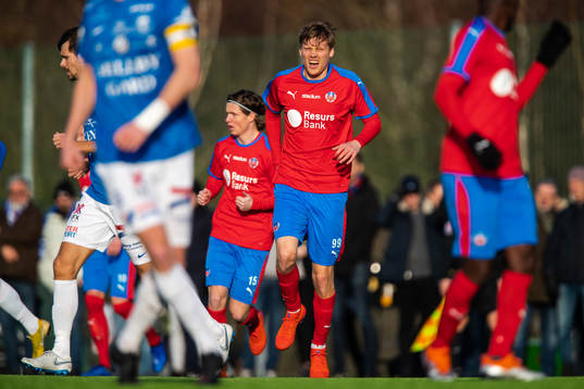 Helsingborgs Andri Bjarnason har ont