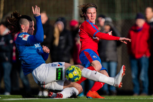 Trelleborgs Isak Jönsson och Helsingborgs Max Svensson