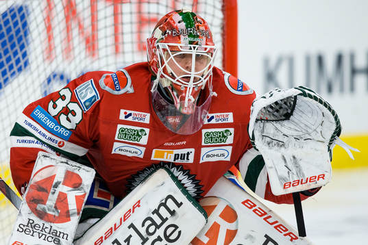 Frölundas målvakt Johan Mattsson