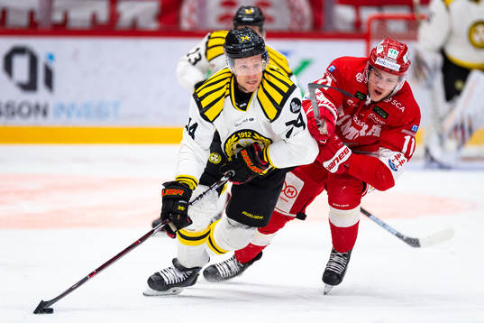 Brynäs Nicklas Danielsson och Timrås Henrik Törnqvist