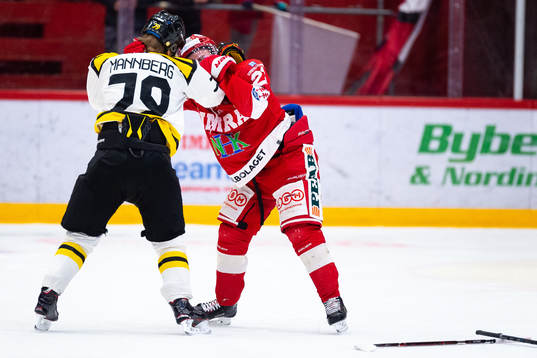 Brynäs Daniel Mannberg och Timrås Emil Berglund