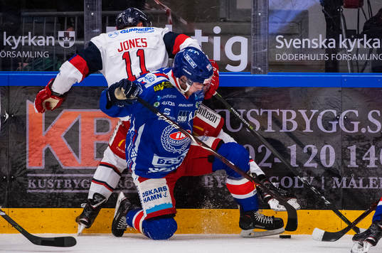 Västerviks Kellen Jones och Oskarshamns Robin Söderqvist