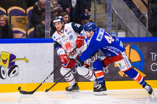 Oskarshamns Nolan Zajac och Västerviks Darren Nowick