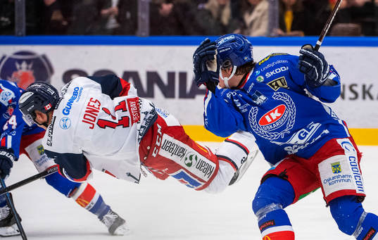 Västerviks Kellen Jones och Oskarshamns Lukas Pilö