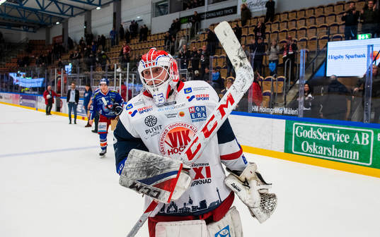 Västerviks målvakt Emil Kruse