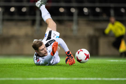 Halmstads målvakt Malkolm Nilsson