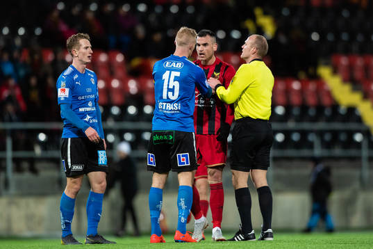 Halmstads Peter Larsson och Östersunds Dino Islamovic
