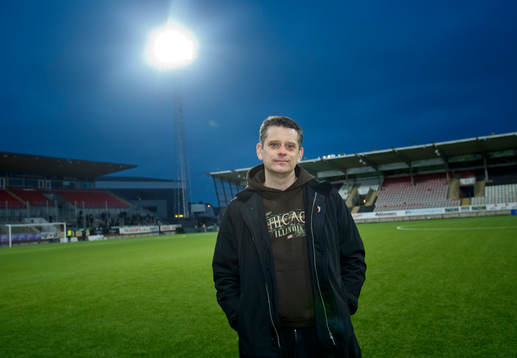 Porträtt på Örebros Marcus Birro på Behrn Arenas