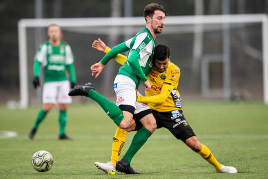 Hässleholms Eriksson Kristian och Elfsborgs Rami Kaib