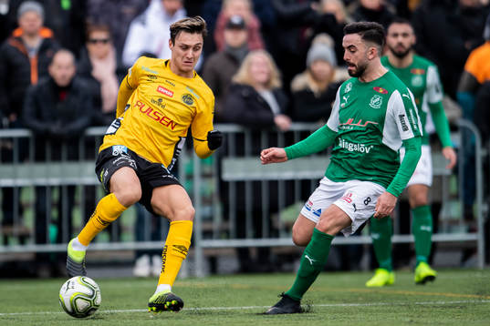 Elfsborgs Jonathan Levi och HässleholmsFlorent Stagova