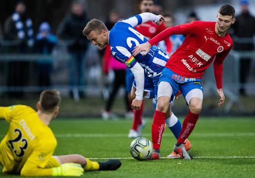IFK Göteborgs Sebastian Ohlsson och Nyköpings Jakob