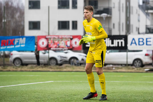 Nyköpings målvakt Anton Fischer