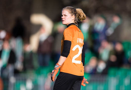 Hammarbys målvakt Britta Gynning