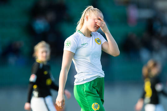 Hammarbys Klara Folkesson deppar