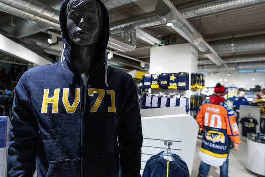 HV71 souvenirer i shopen