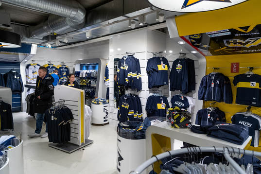 HV71 souvenirer i shopen