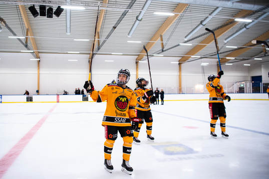 Luleås spelare jublar