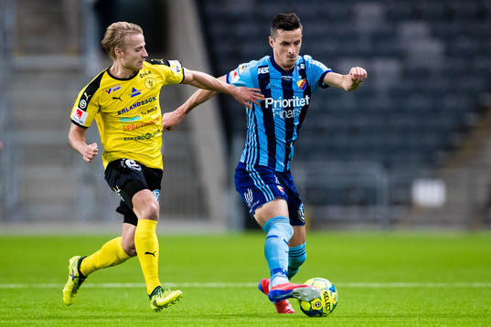 Djurgårdens Haris Radetinac och Frejs Henrik Millbert