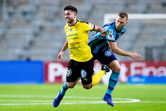 Frejs Moustafa Zeidan och Djurgårdens Jesper Karlström