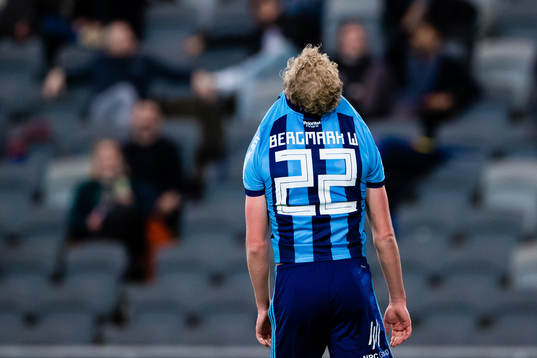 Djurgårdens Adam Bergmark Wiberg  deppar