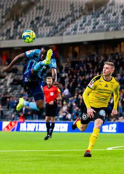 Djurgårdens Edward Chilufya och Frejs Albin Hultin
